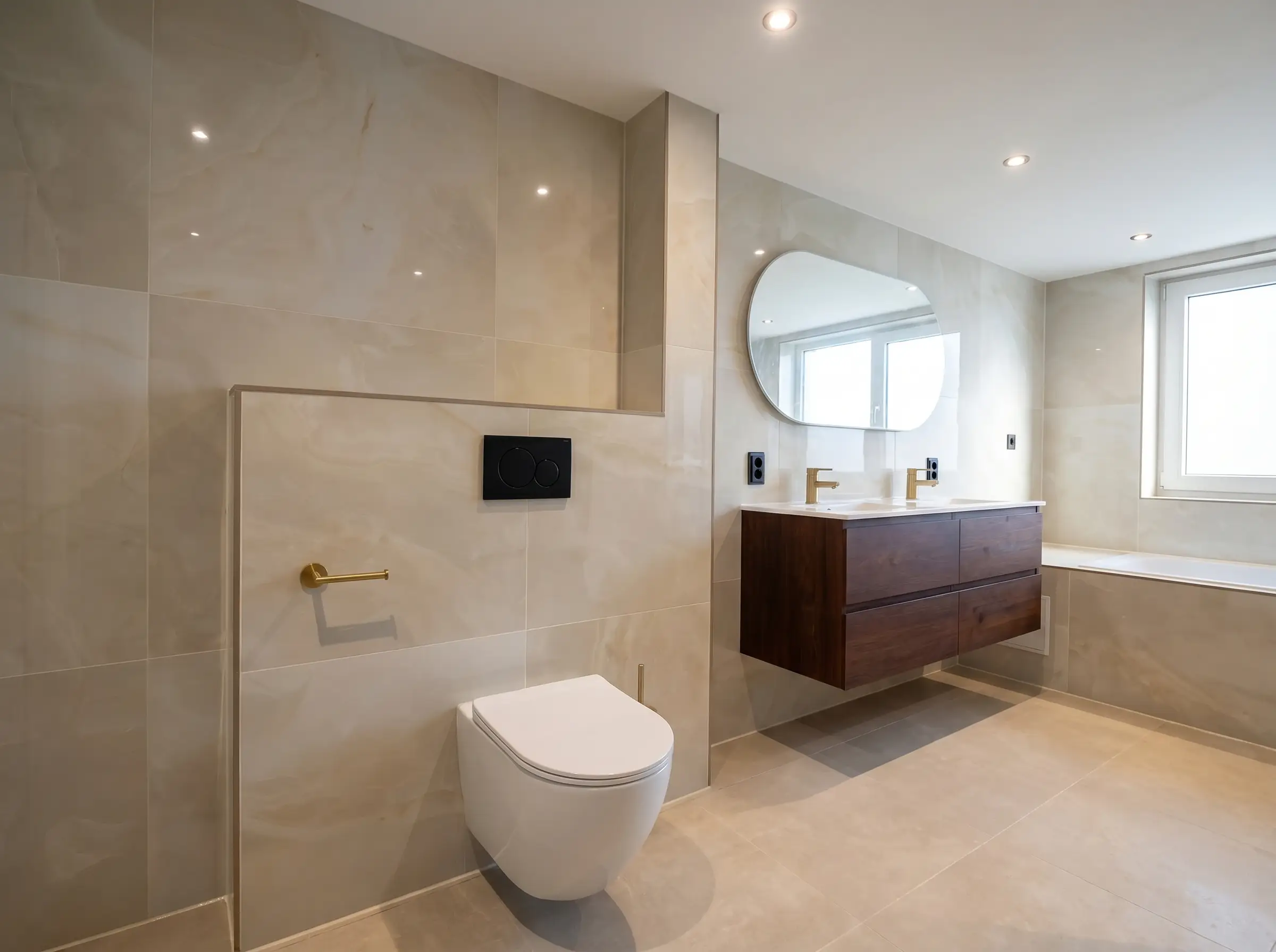 Luxe badkamer renovatie Loosdrecht met jacuzzi